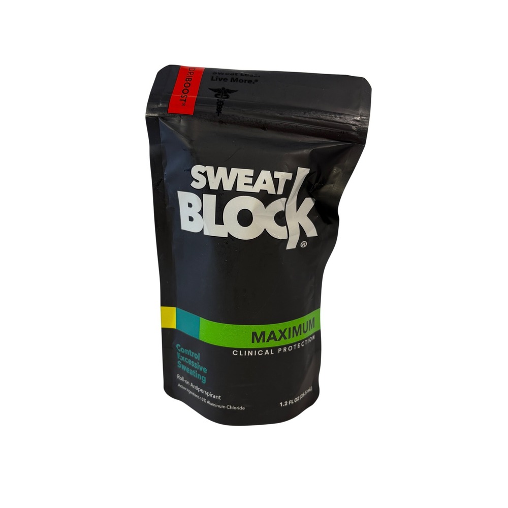 SweatBlock Roll-on Antiperspirant Men 1.2oz Black Maximum Clinical Protection